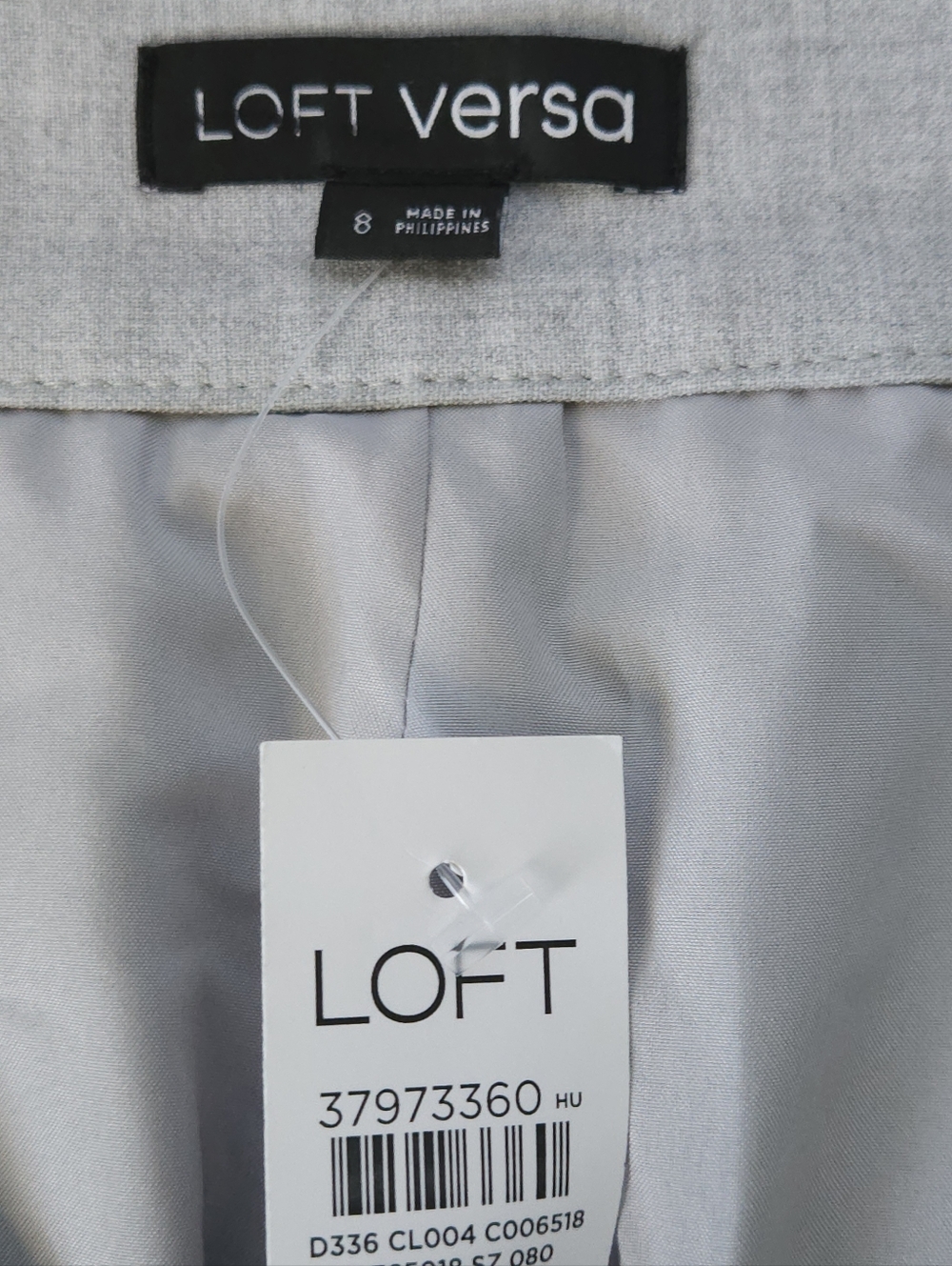 LOFT Versa 8 Gray Maxi Skirt Office Siren Quiet Luxury Tailored Suiting Pocket - Picture 6 of 9